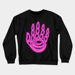 Laughing Hand: Pink Crewneck Sweatshirt